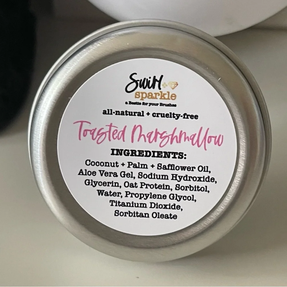 Swirl+Sparkle Trendmood Purple Solid Makeup Brush Cleanser Toasted Marshmallow